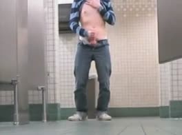 Nearly Caught J/O in Library Bathroom!!